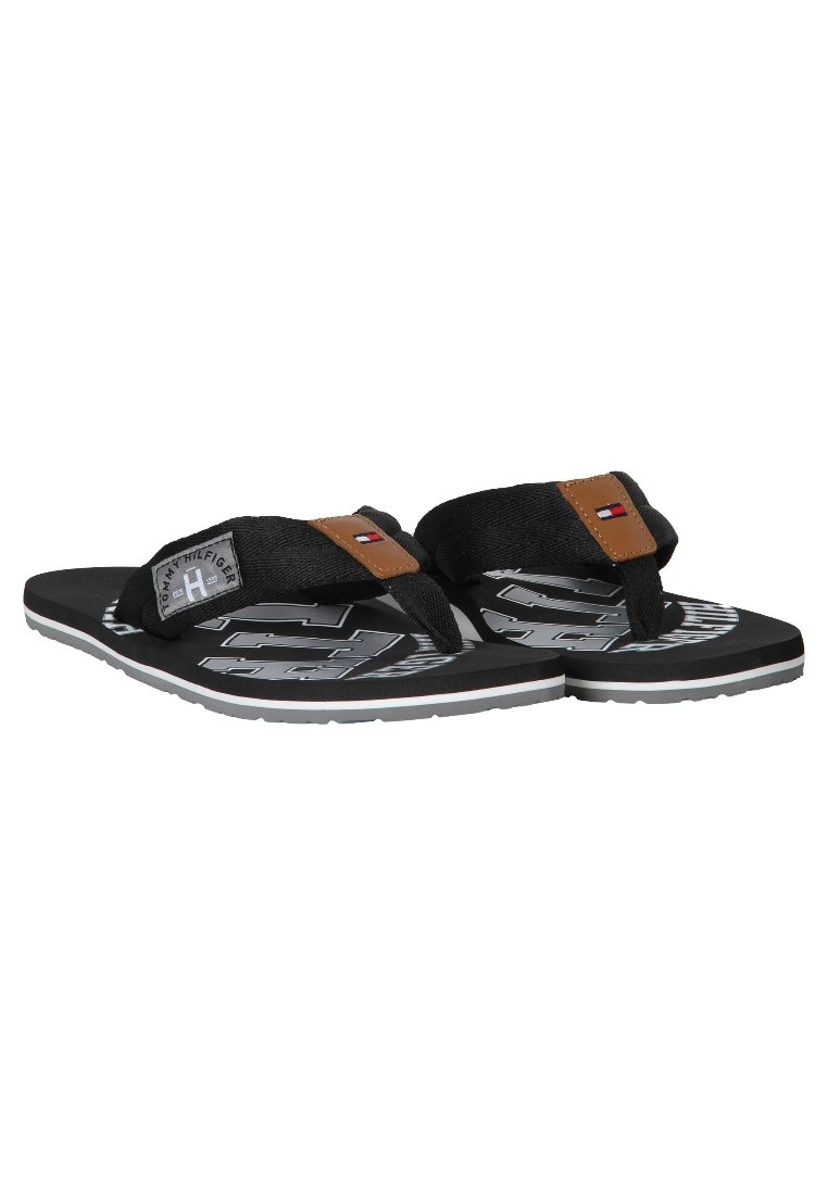 Tommy Hilfiger Tommy Hilfiger HERREN - T-bar sandals - black Discount Store für neue Produkte