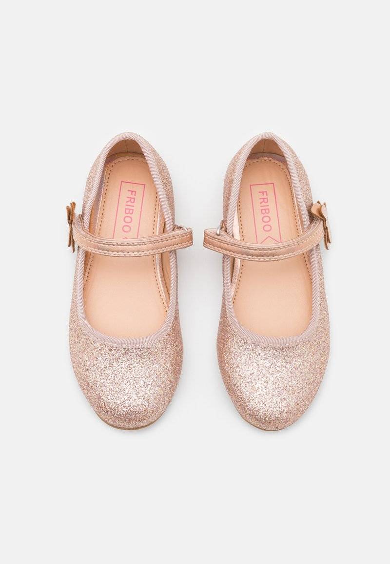 Friboo Friboo Ankle strap ballet pumps - rose gold Sonderangebot