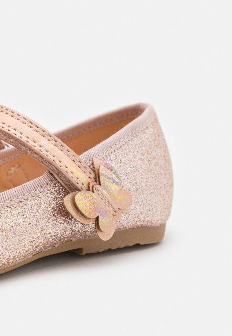 Friboo Friboo Ankle strap ballet pumps - rose gold Sonderangebot