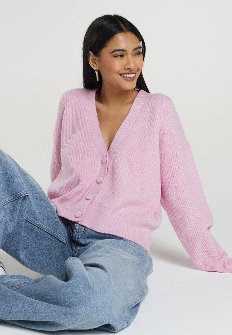 Brave Soul Brave Soul LKC-230DAFFIE - Cardigan - pink Zeitbegrenzte Promotion