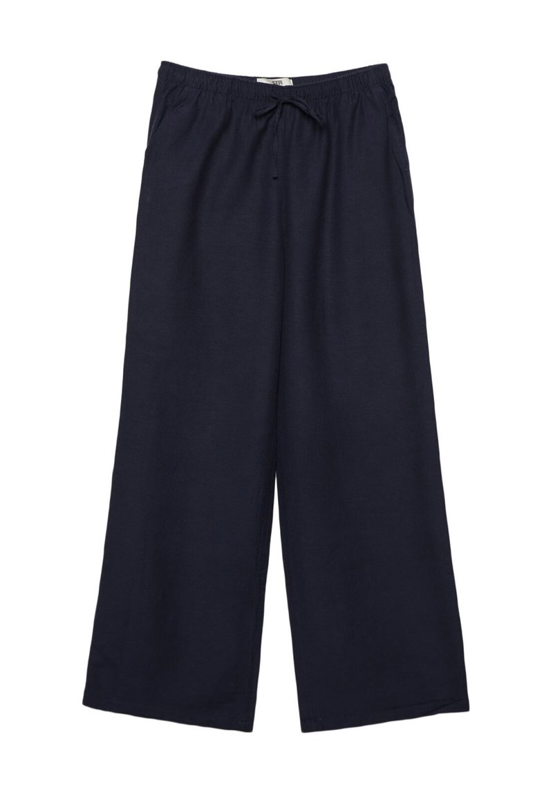 Stradivarius Stradivarius LOOSE-FITTING - Trousers - dark blue Nur für heute