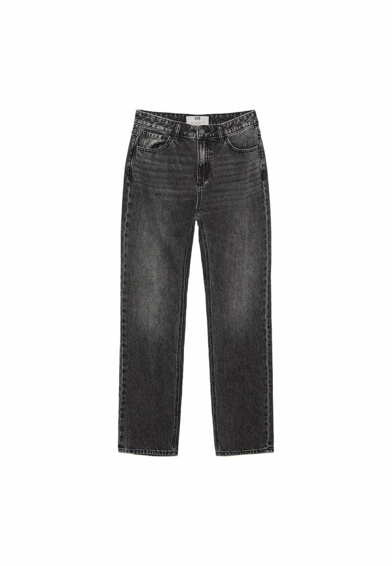 Stradivarius Stradivarius Straight leg jeans - dark grey Sonderangebot der Fabrik