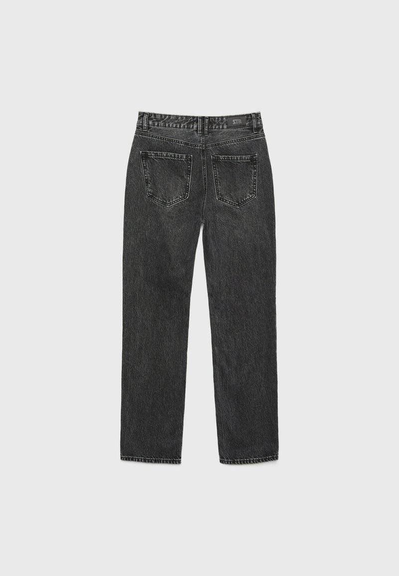 Stradivarius Stradivarius Straight leg jeans - dark grey Sonderangebot der Fabrik
