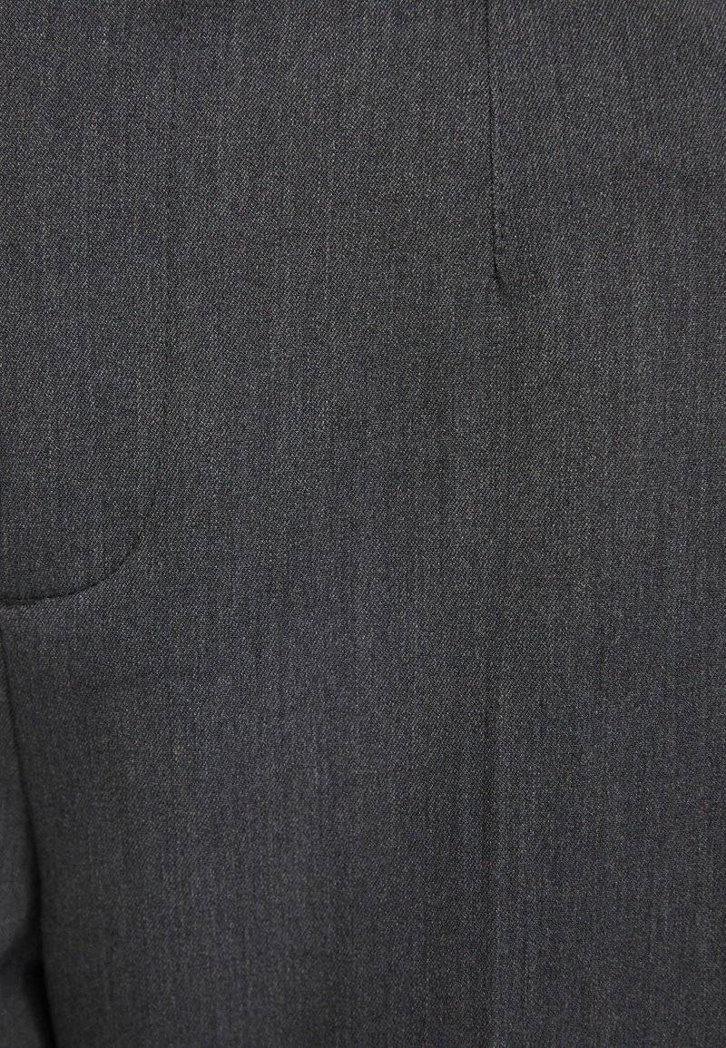 Bershka Bershka WIDE-LEG TAILORED - Trousers - mottled dark grey Bis zu 55% Rabatt