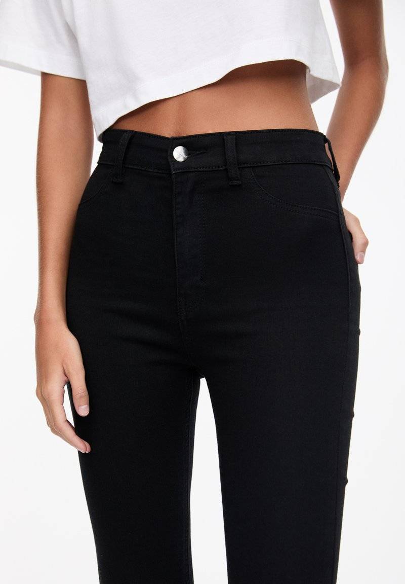 PULL&BEAR PULL&BEAR HIGH WAIST - Jeans Skinny Fit - black Discount Store für neue Produkte