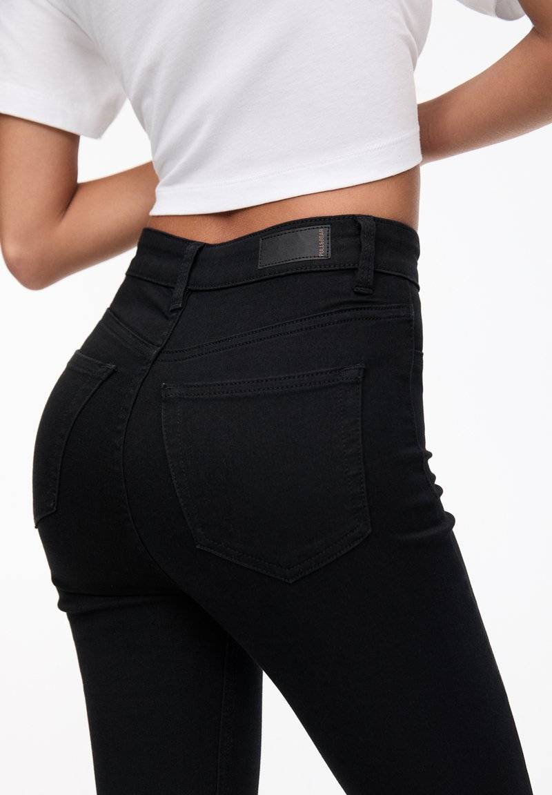 PULL&BEAR PULL&BEAR HIGH WAIST - Jeans Skinny Fit - black Discount Store für neue Produkte
