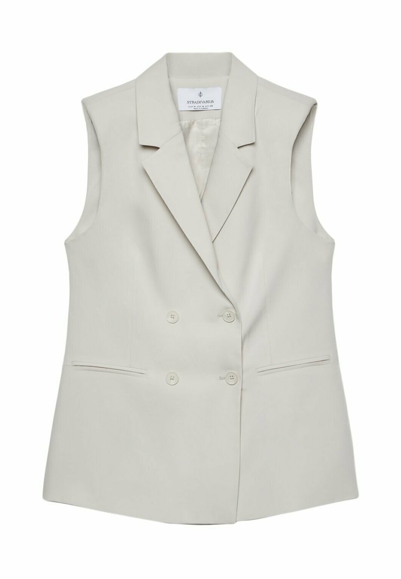 Stradivarius Stradivarius Waistcoat - white Nur noch ein Tag übrig