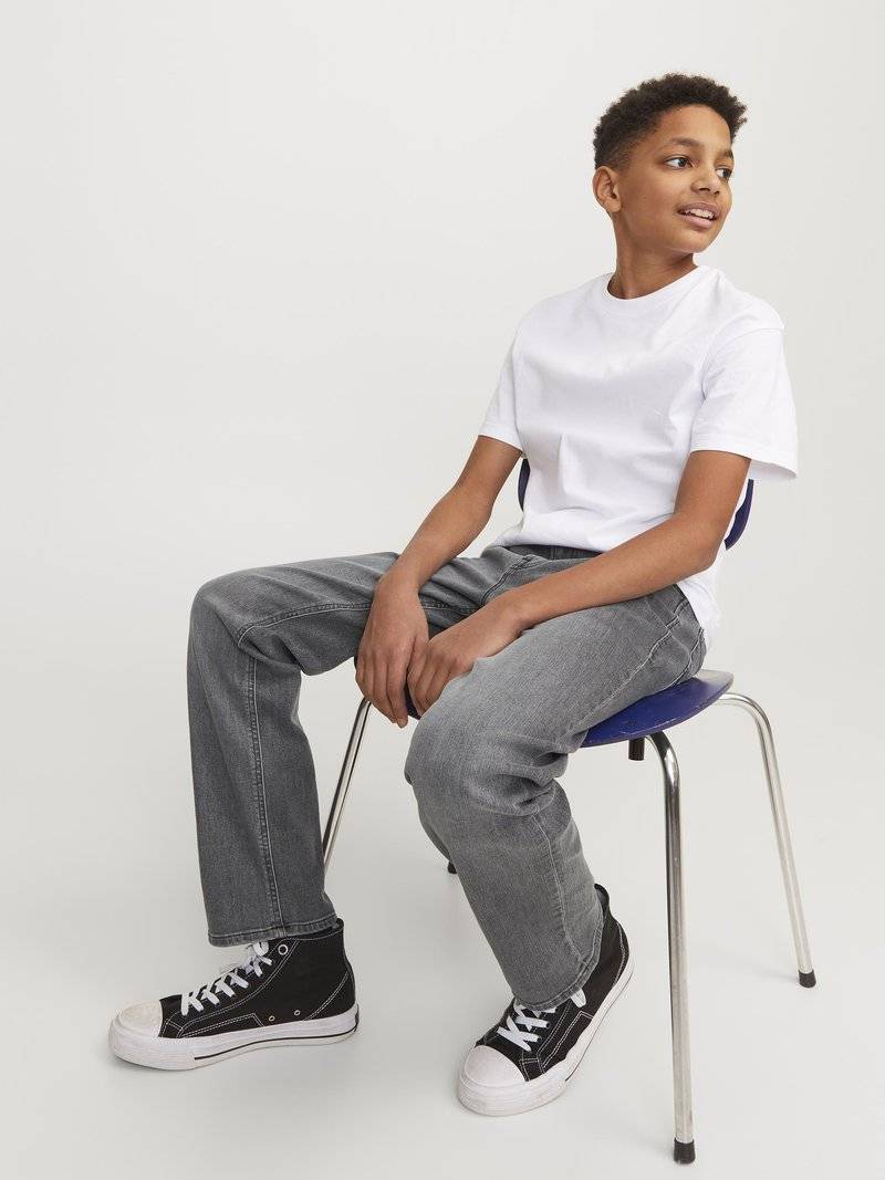 Jack & Jones Junior Jack & Jones Junior JJICLARK JJORIG - Straight leg jeans - grey denim Super Rabatt