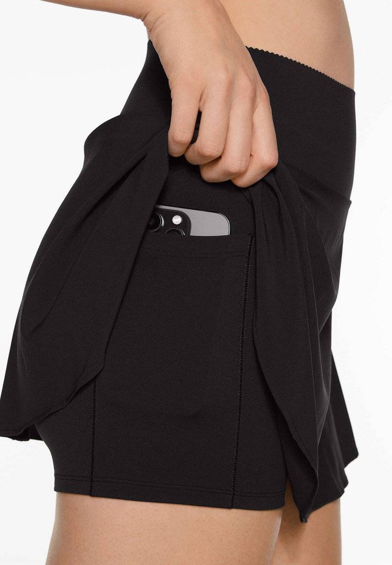 OYSHO OYSHO COMPRESSIVE - Sports skirt - black Clearance-Verkauf