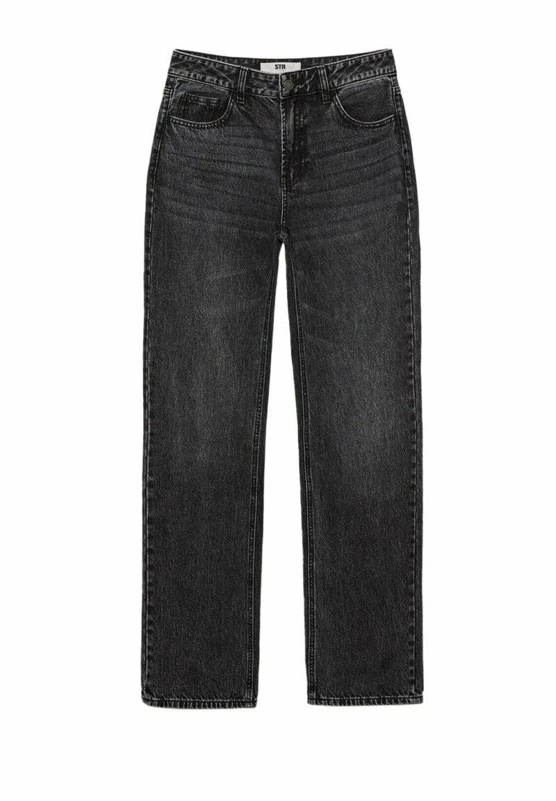 Stradivarius Stradivarius Straight leg jeans - dark grey Kostenloser Versand international