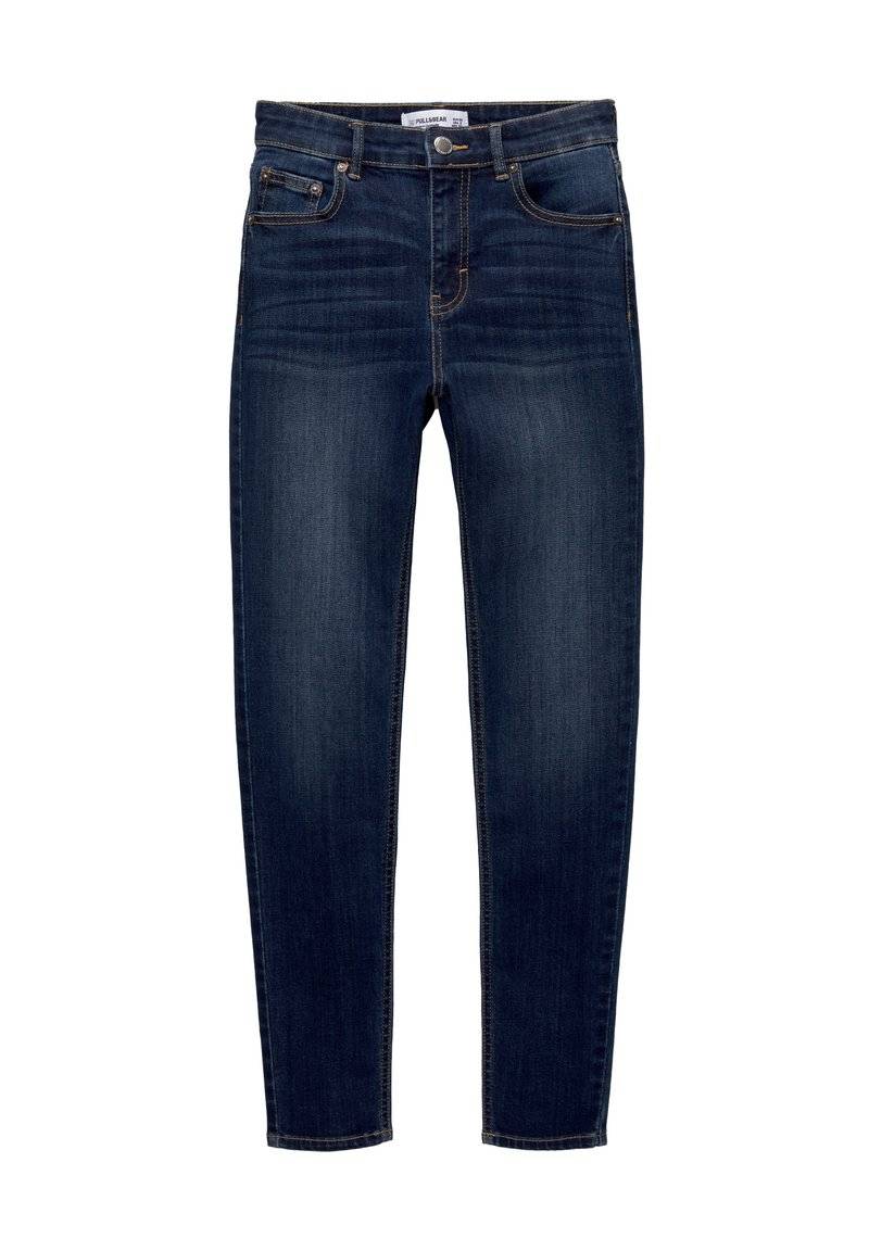 PULL&BEAR PULL&BEAR MID-RISE - Jeans Skinny Fit - dark blue Im Verkauf