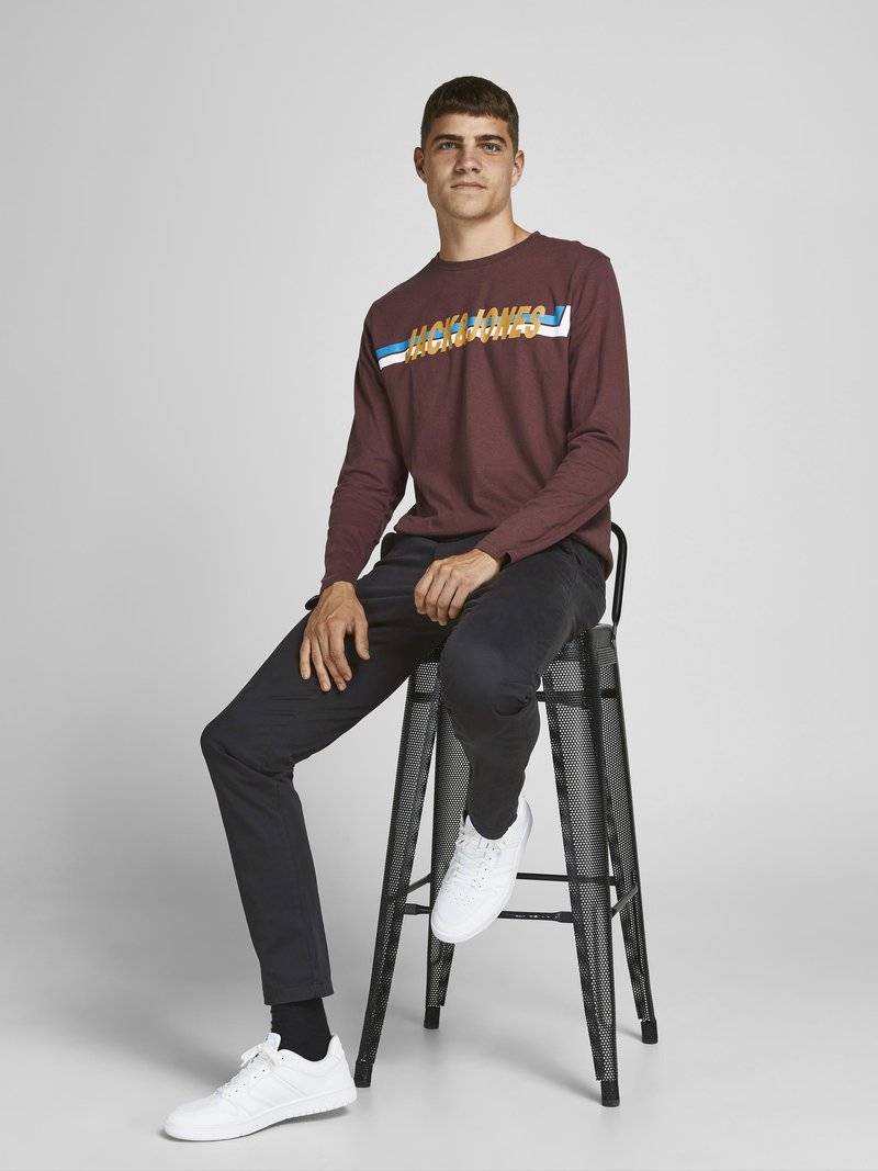 Jack & Jones Jack & Jones MARCO BOWIE - Chinos - black 50% Rabatt für begrenzte Zeit