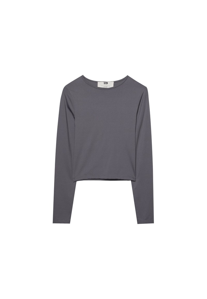 Stradivarius Stradivarius Long sleeved top - dark grey Online