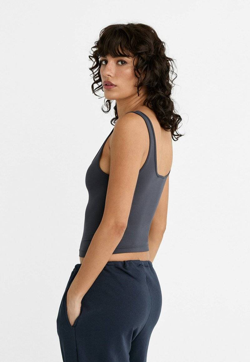 Stradivarius Stradivarius Top - dark blue Verkauf