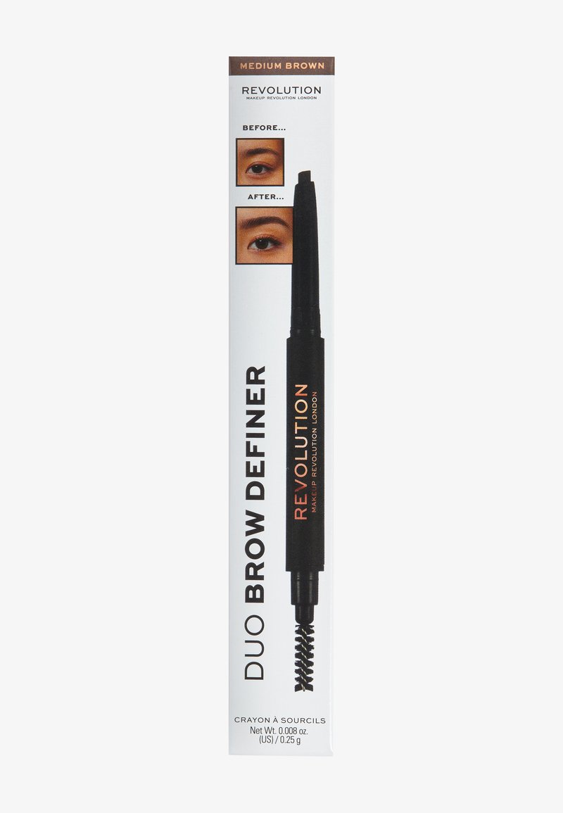 Makeup Revolution Makeup Revolution REVOLUTION DUO BROW DEFINER PENCIL - Eyebrow pencil - medium brown 50% Rabatt für begrenzte Zeit