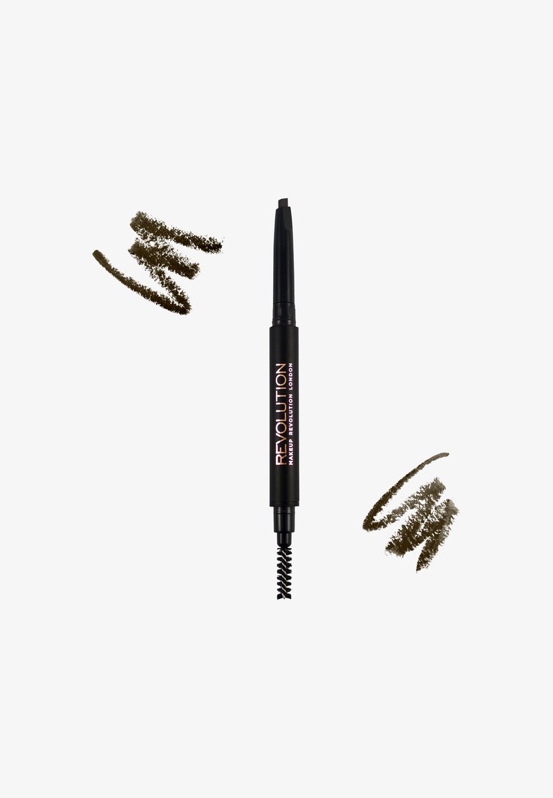 Makeup Revolution Makeup Revolution REVOLUTION DUO BROW DEFINER PENCIL - Eyebrow pencil - medium brown 50% Rabatt für begrenzte Zeit