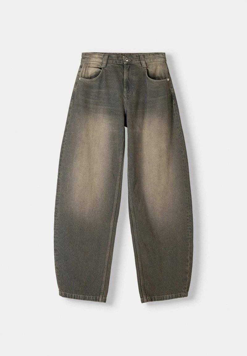 Bershka Bershka BALLOON FIT - Relaxed fit jeans - mottled dark grey Günstiger Verkauf