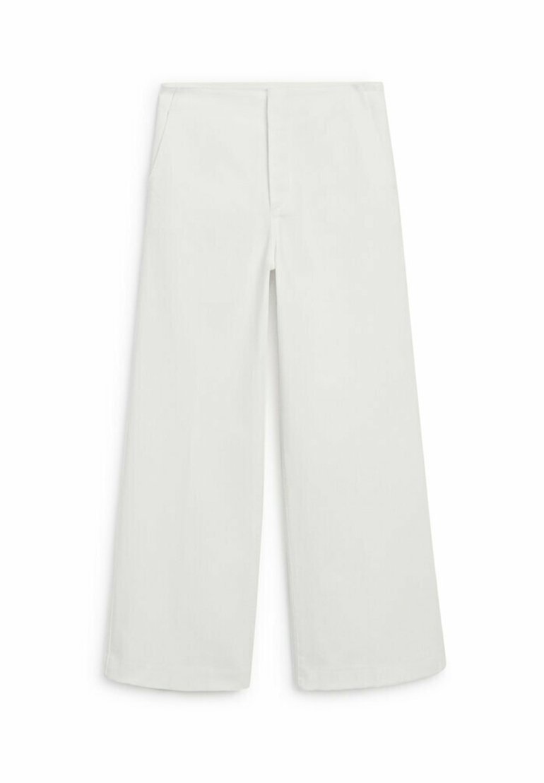 Massimo Dutti Massimo Dutti HIGH-WAIST FLARED - Trousers - white Fabrikverkauf