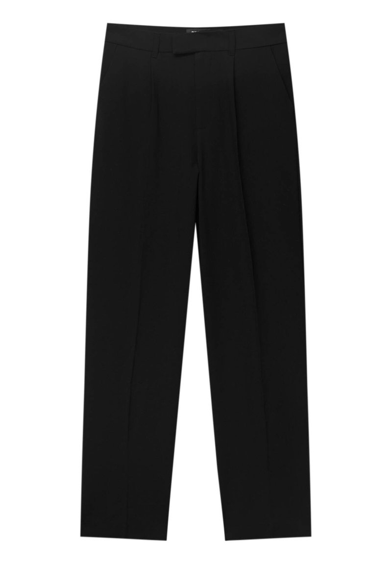 PULL&BEAR PULL&BEAR DARTED SMART - Trousers - black Blitzverkäufe