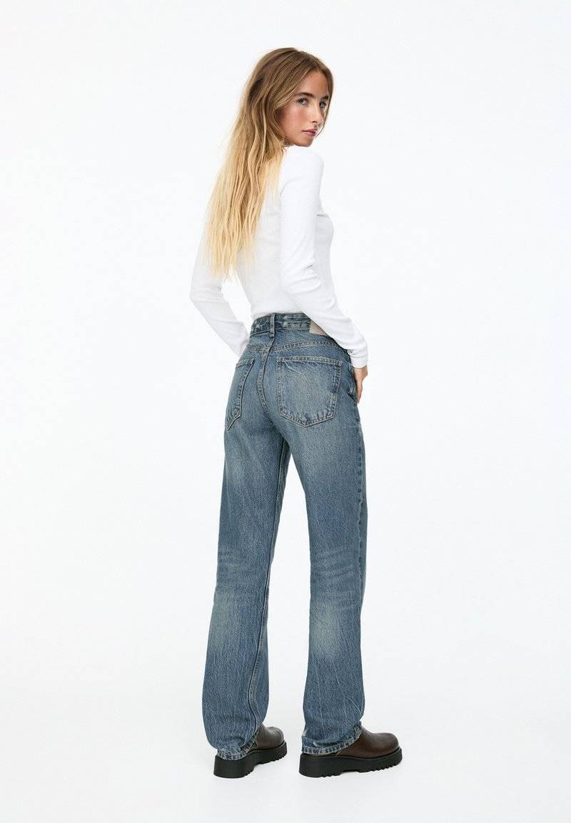 PULL&BEAR PULL&BEAR MID - Straight leg jeans - blue Kostenloser Versand