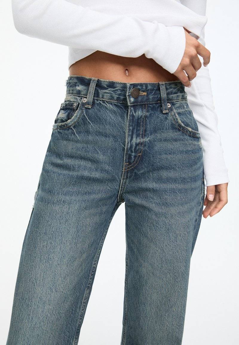 PULL&BEAR PULL&BEAR MID - Straight leg jeans - blue Kostenloser Versand