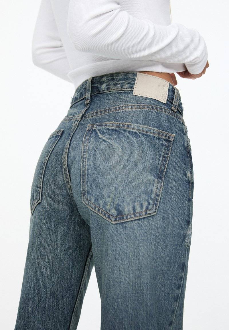 PULL&BEAR PULL&BEAR MID - Straight leg jeans - blue Kostenloser Versand