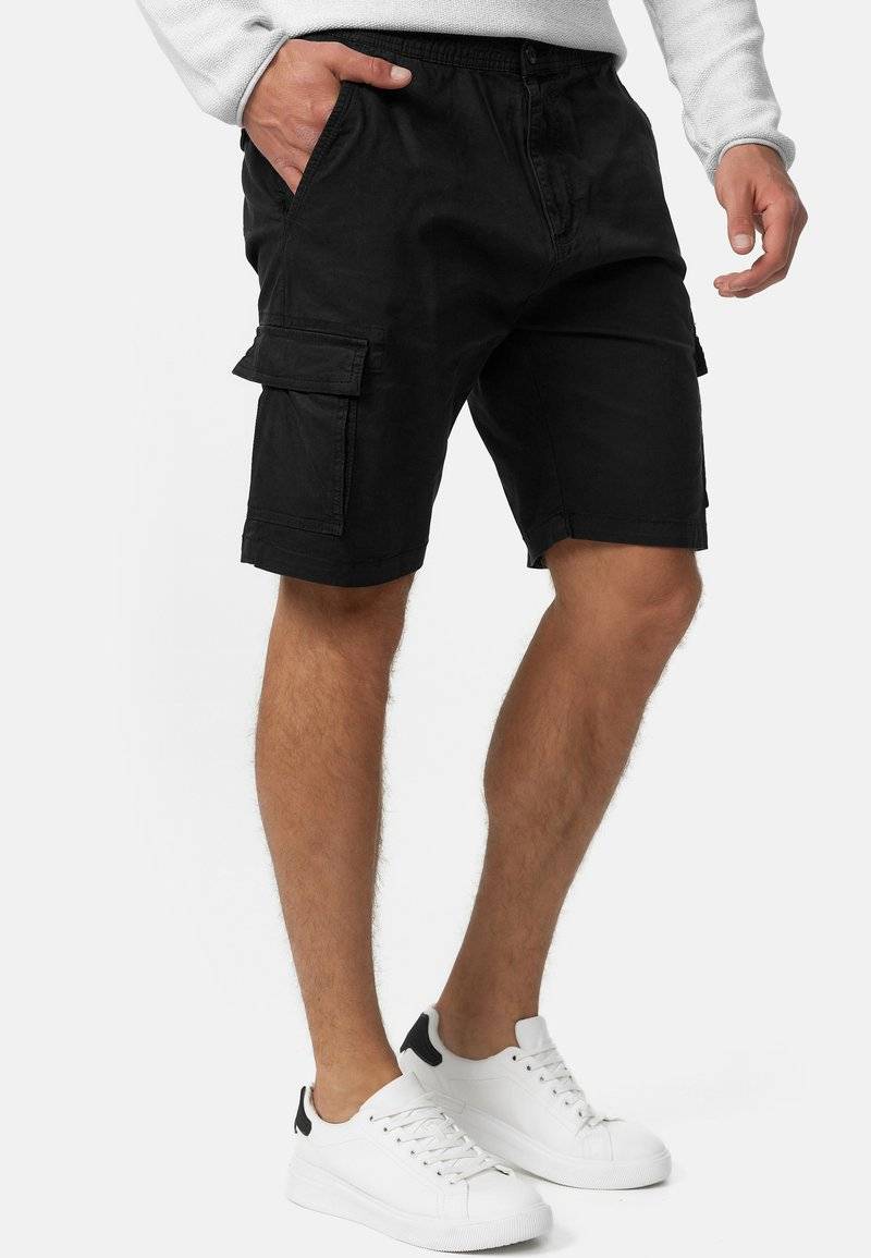 INDICODE JEANS INDICODE JEANS KINNAIRD - Shorts - black Begrenztes Angebot