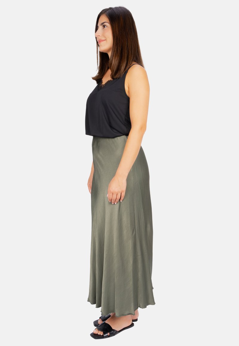 Seasons of April Seasons of April LILLY - Maxi skirt - khaki Preisnachlass