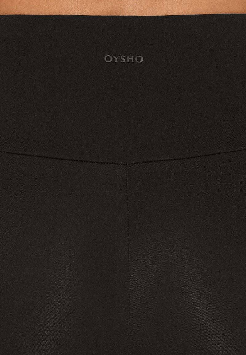 OYSHO OYSHO COMFORTLUX HIGH-RISE BIKER 20cm - Leggings - black Wochenangebot