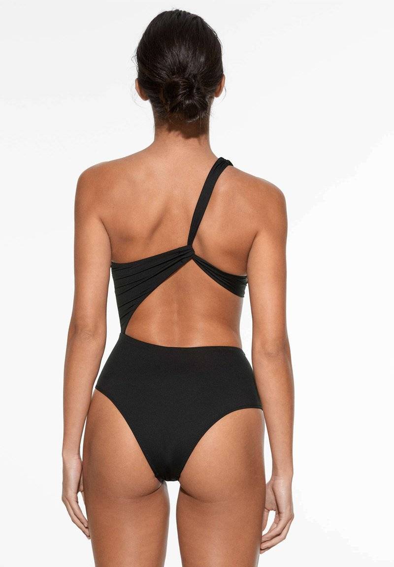 OYSHO OYSHO ASYMMETRIC - Swimsuit - black Muttertagsangebot
