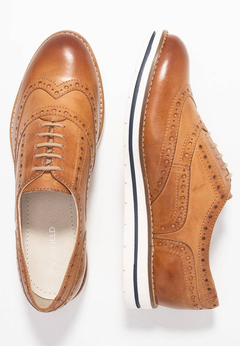 Anna Field Anna Field LEATHER - Casual lace-ups - cognac Letzte 3 Tage