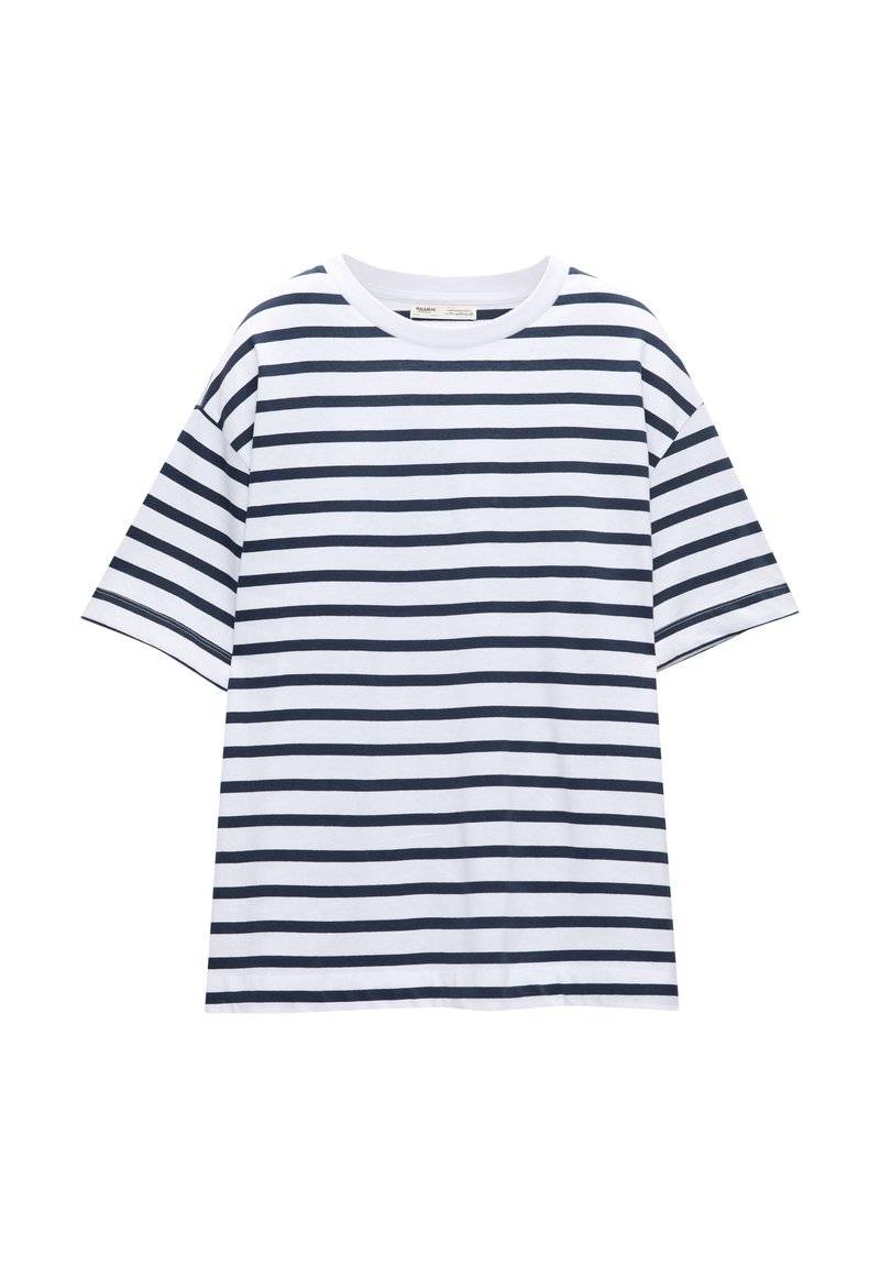 PULL&BEAR PULL&BEAR SHORT SLEEVE - Basic T-shirt - dark blue im Angebot