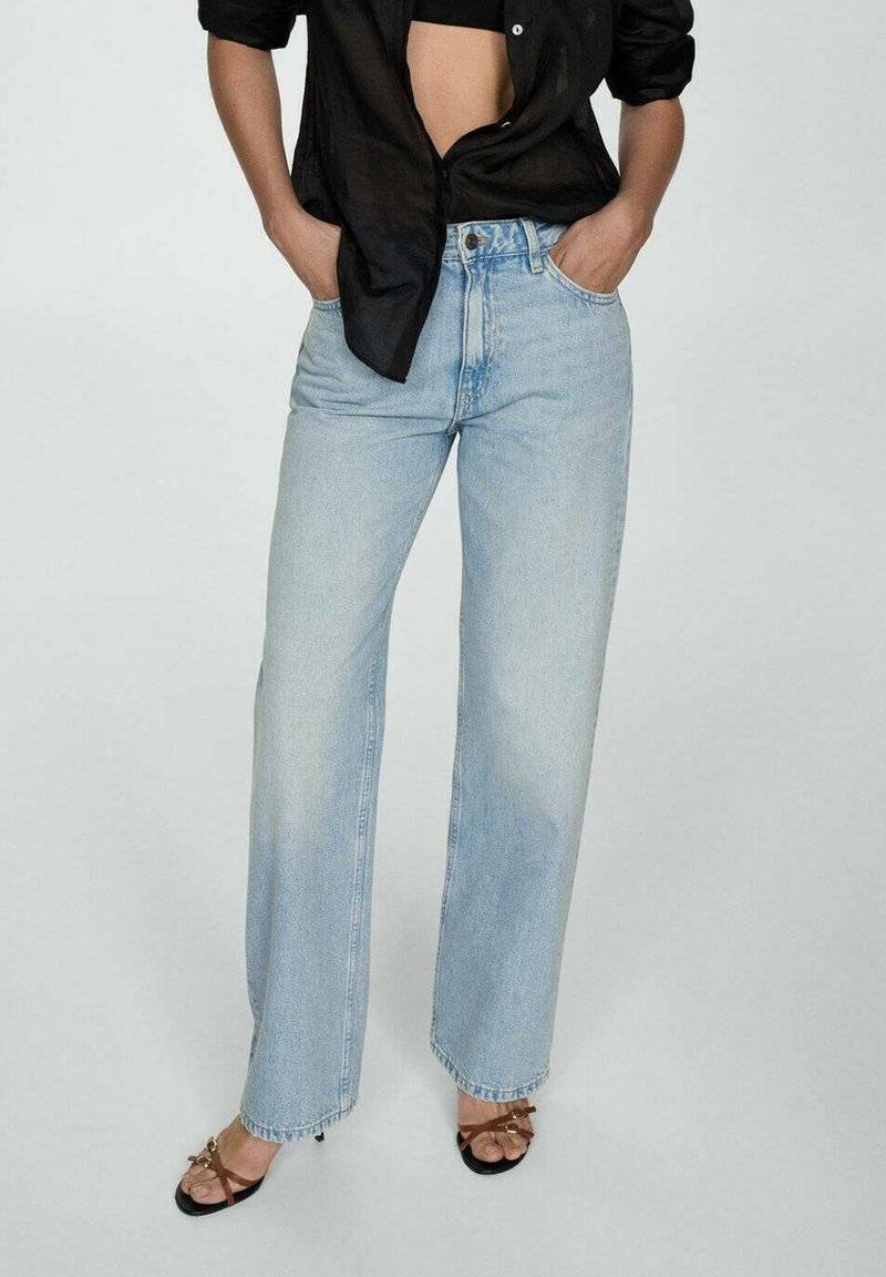 Mango Mango Straight leg jeans - hellblau Günstiger Verkauf
