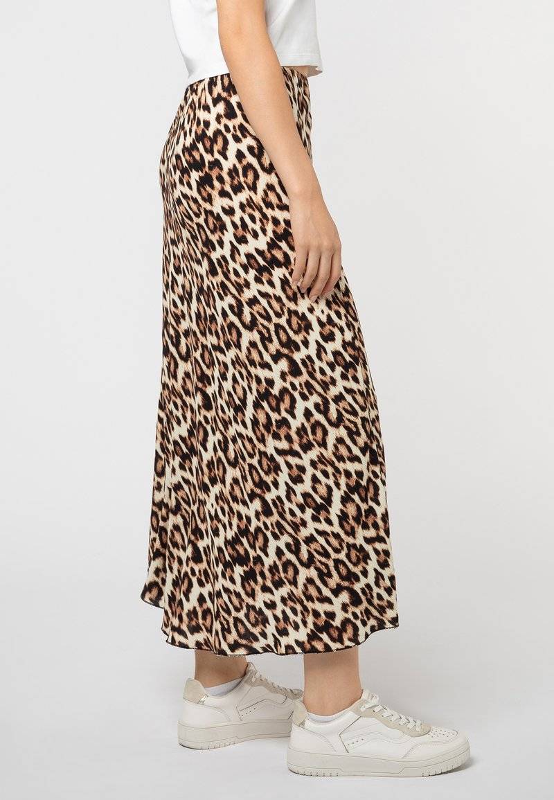 Sublevel Sublevel LEOPARDEN - Maxi skirt - middle brown Günstig kaufen