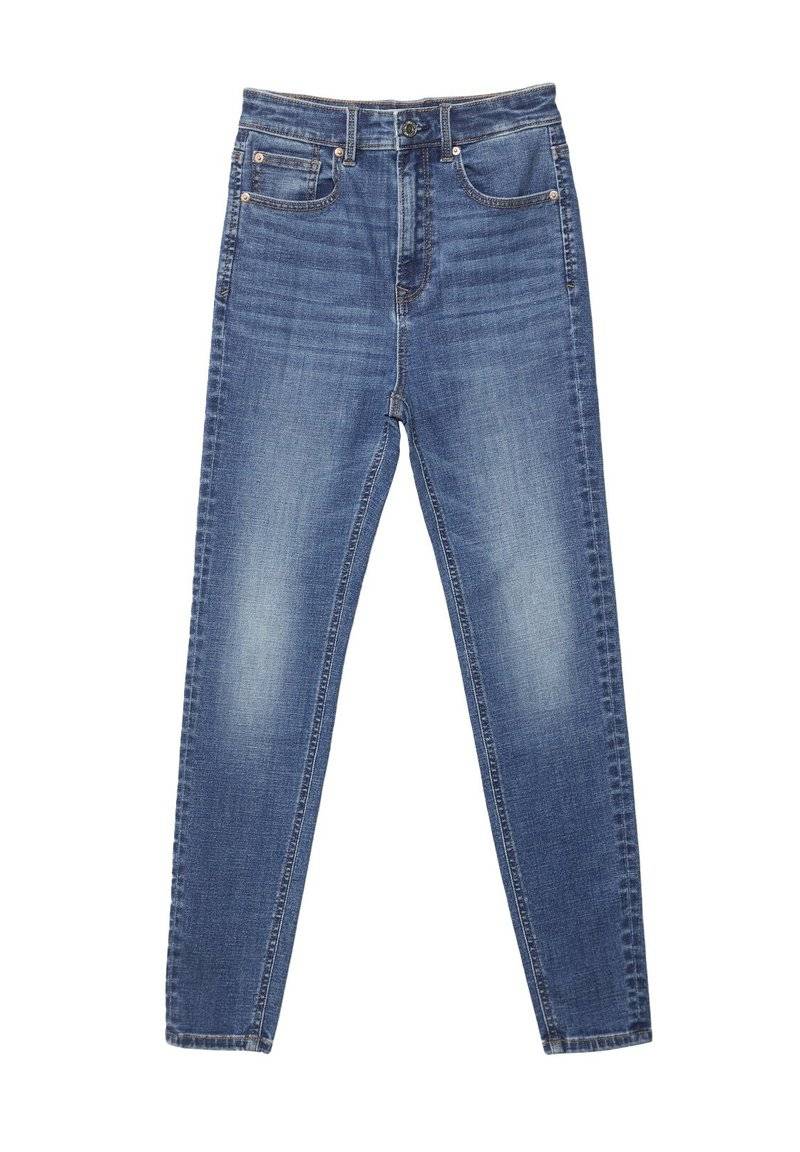 Stradivarius Stradivarius MIT SEHR HOHEM BUND - Jeans Skinny Fit - blue denim Flash Sale