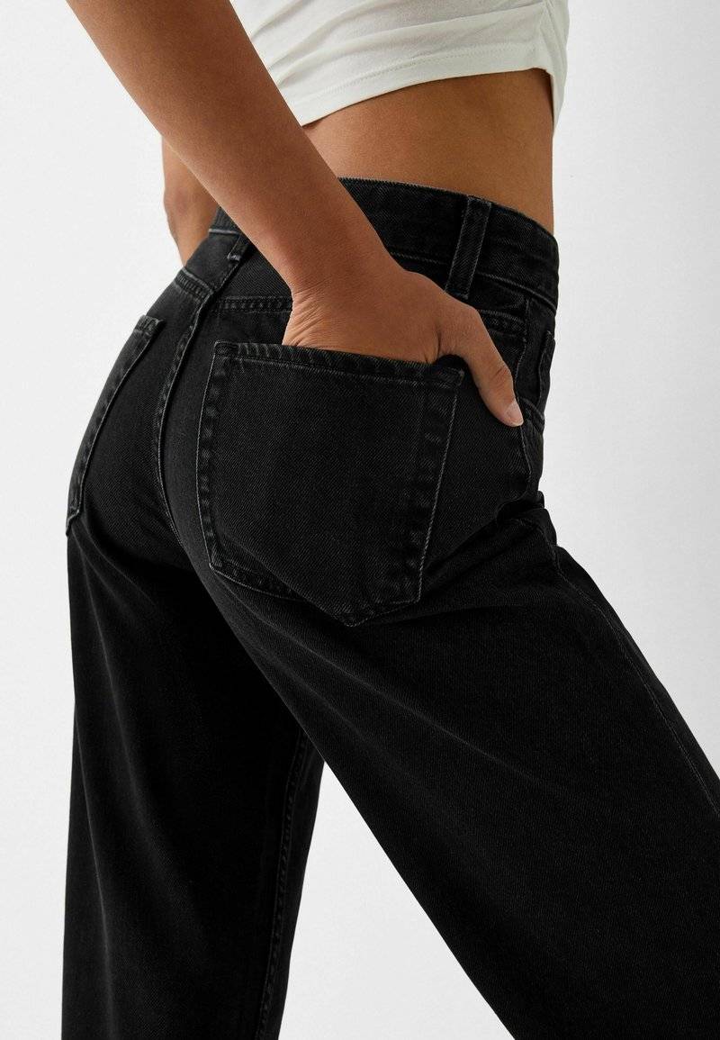 Bershka Bershka Flared Jeans - black Online Shopping