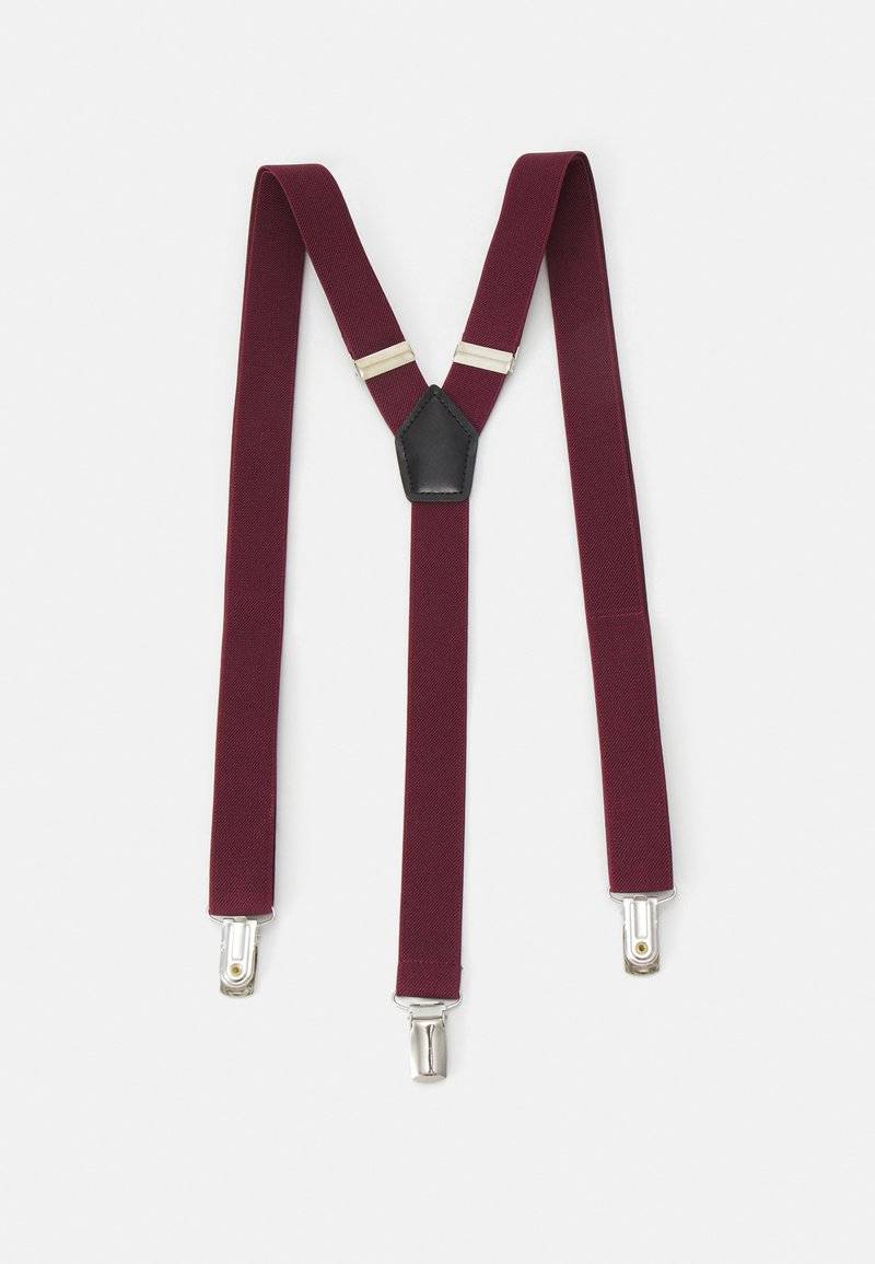 Pier One Pier One SUSPENDER/HOSENTRÄGER SET - Pocket square - bordeaux Osterangebot
