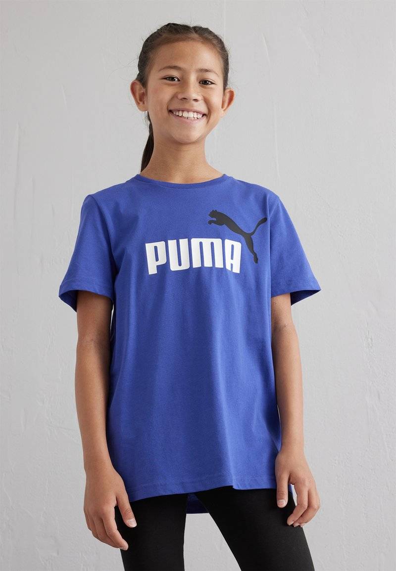 Puma Puma LOGO TEE UNISEX - Print T-shirt - lapis lazuli Neueste Mode