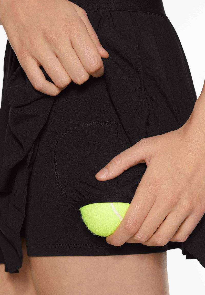OYSHO OYSHO PLEATED COMPRESSIVE - Sports skirt - black Online Outlet