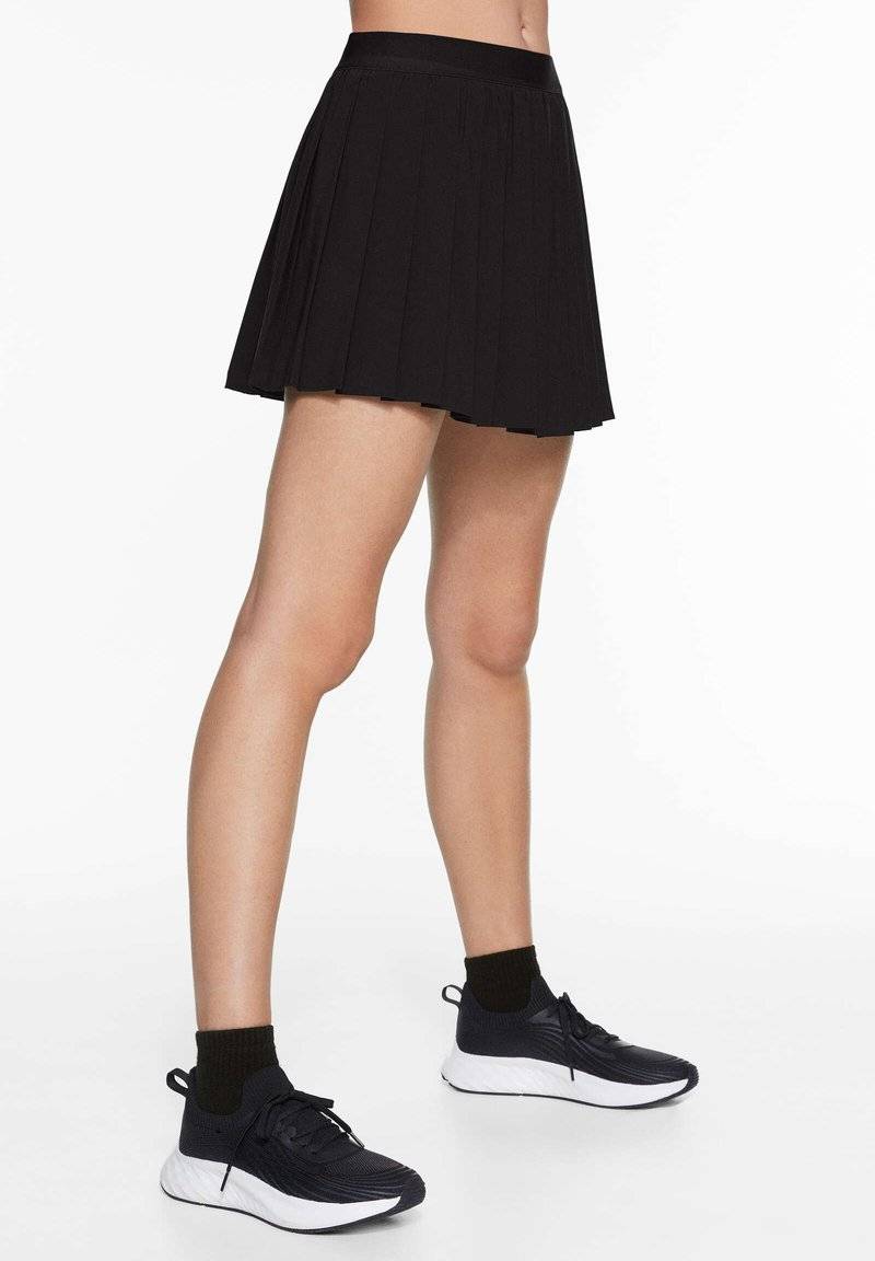 OYSHO OYSHO PLEATED COMPRESSIVE - Sports skirt - black Online Outlet