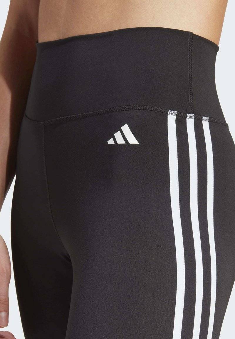 adidas Performance adidas Performance ESSENTIALS 3-STRIPES HIGH-WAISTED 7/8 - Leggings - black Günstiger Verkauf