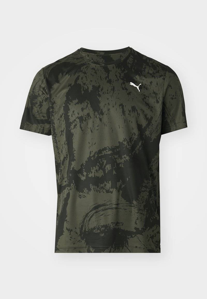 Puma Puma TRAIN ALL DAY TEE - Print T-shirt - dark olive Flash Sale