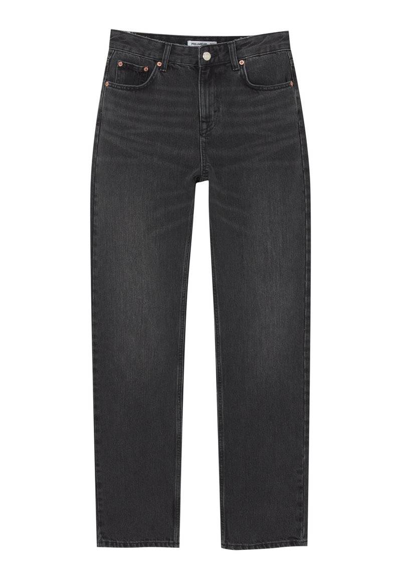 PULL&BEAR PULL&BEAR MID-WAIST - Straight leg jeans - black Online Outlet