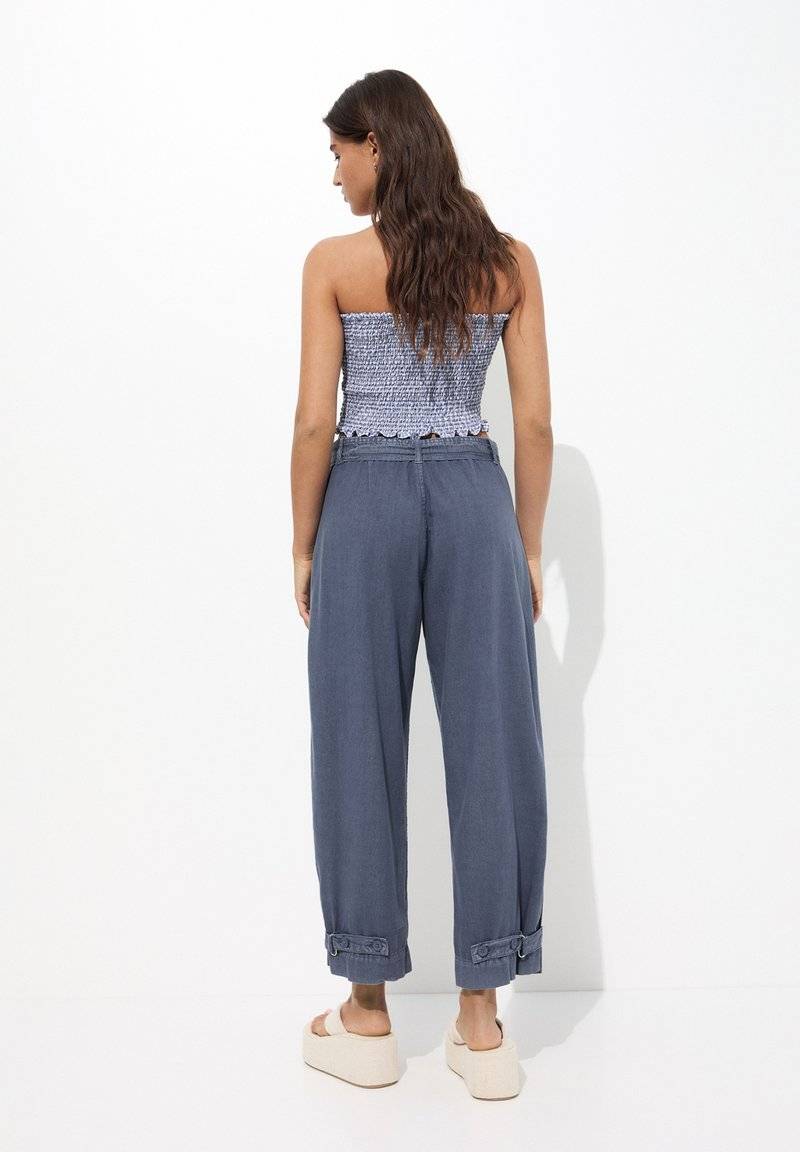 PULL&BEAR PULL&BEAR Trousers - blue Tiefpreis