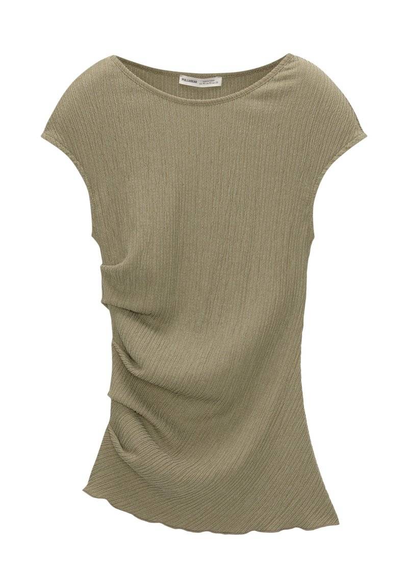PULL&BEAR PULL&BEAR GATHERED SLEEVELESS - Blouse - khaki Super Sparpreis