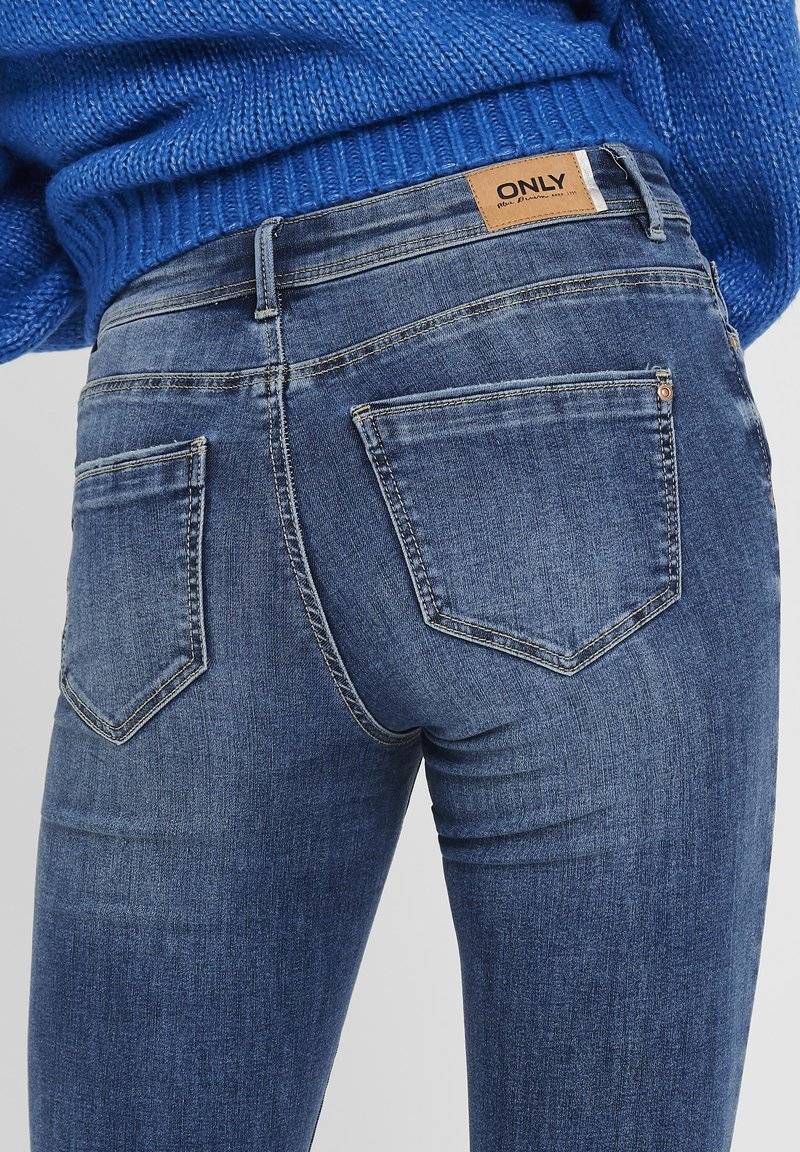 ONLY ONLY ONLWAUW LIFE MID - Jeans Skinny Fit - medium blue denim Letzte 3 Tage
