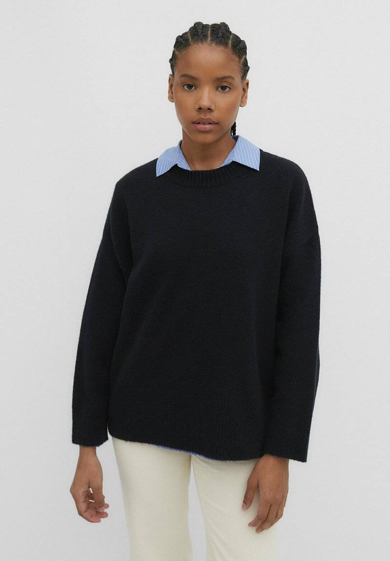 Stradivarius Stradivarius SOFT-TOUCH - Jumper - dark blue JETZT KAUFEN