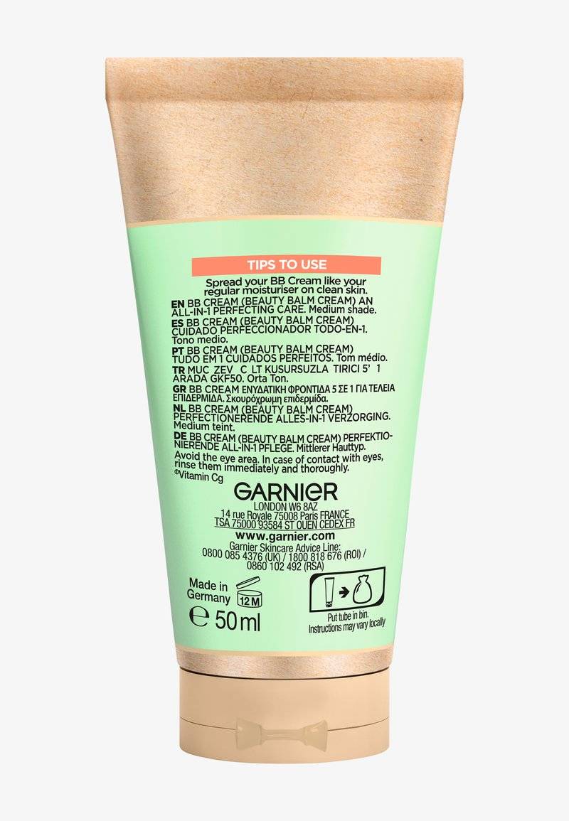 Garnier Garnier SKINACTIVE BB CREAM ANTI DARK SPF50 - Tinted moisturiser Letzter Tag