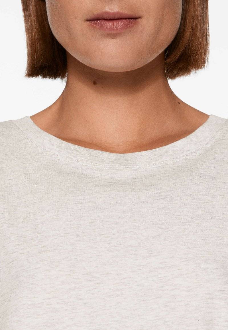 OYSHO OYSHO SHORT SLEEVE - Basic T-shirt - mottled light grey im Angebot
