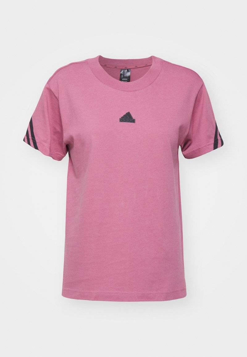 adidas Sportswear adidas Sportswear FUTURE ICONS THREE STRIPES - Print T-shirt - preloved crimson Schlussverkauf